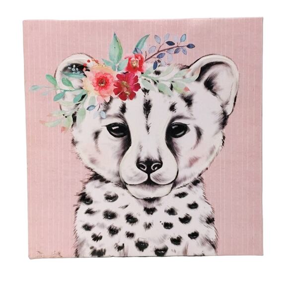 Baby Cheetah Canvas Art Print - Picture 1 of 3